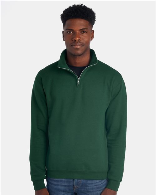 JERZEES - Unisex NublendĀ® Cadet Collar Quarter-Zip Sweatshirt - 995MR - Image 3