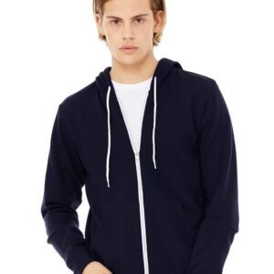 BELLA + CANVAS Unisex Sponge Fleece Full-Zip Hoodie Sweatshirt - 3739