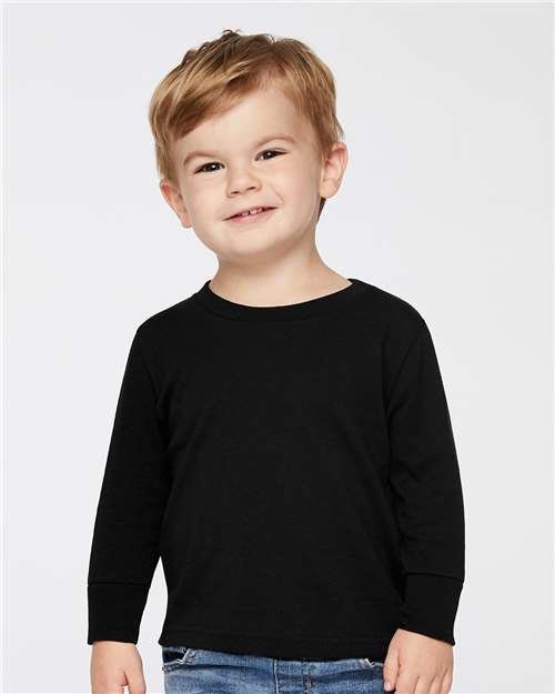 Rabbit Skins - Toddler Cotton Jersey Long Sleeve Tee - 3311 - Image 6