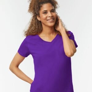 Gildan Women's Heavy Cotton™ V-Neck T-Shirt - 5V00L