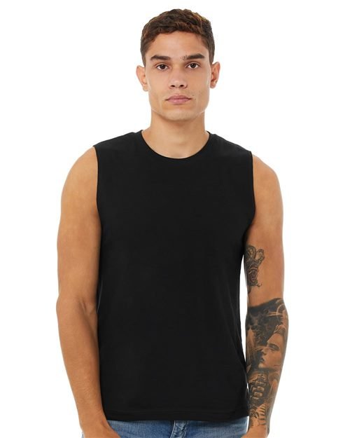 BELLA + CANVAS Jersey Muscle Tank - 3483 - Image 3