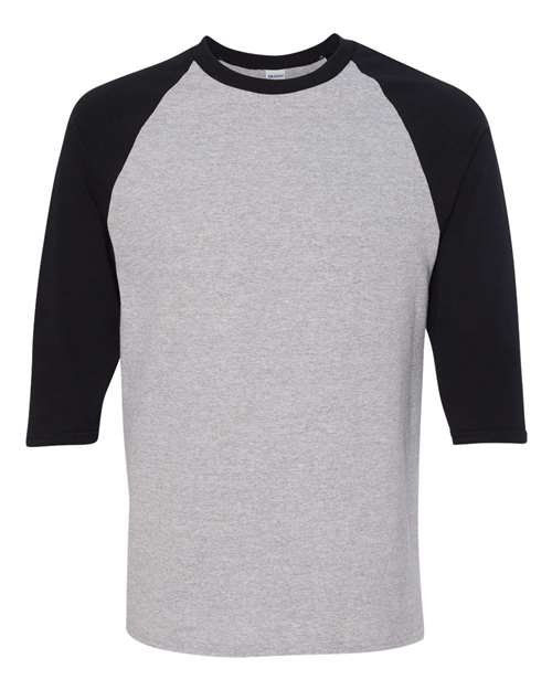 Gildan Unisex Heavy Cotton™ Raglan Three-Quarter Sleeve T-Shirt - 5700 - Image 2