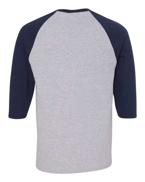 Gildan Unisex Heavy Cotton™ Raglan Three-Quarter Sleeve T-Shirt - 5700 - Image 7