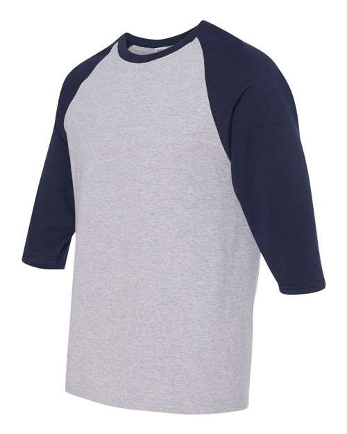 Gildan Unisex Heavy Cotton™ Raglan Three-Quarter Sleeve T-Shirt - 5700 - Image 8