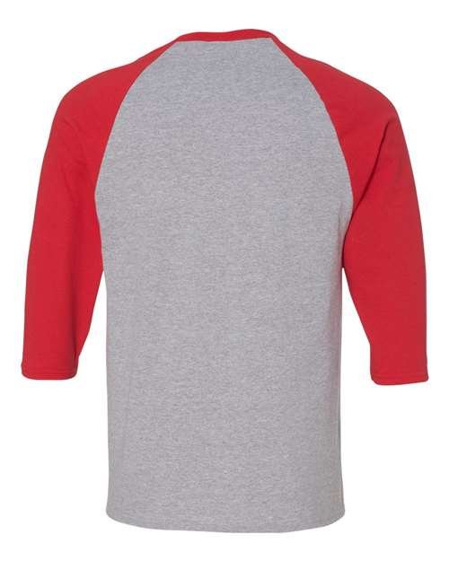 Gildan Unisex Heavy Cotton™ Raglan Three-Quarter Sleeve T-Shirt - 5700 - Image 10