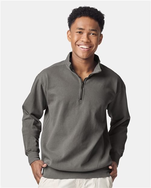 Comfort Colors Unisex Garment-Dyed Quarter-Zip Sweatshirt - 1580 - Image 3