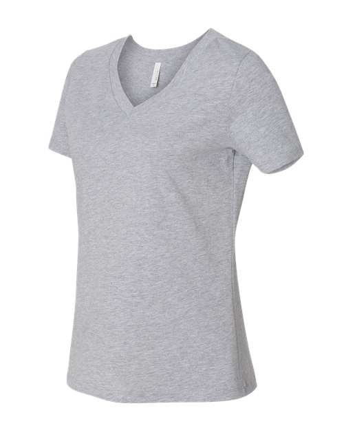 BELLA + CANVAS - Women's Relaxed Heather CVC V-Neck Tee - 6405CVC - Image 5