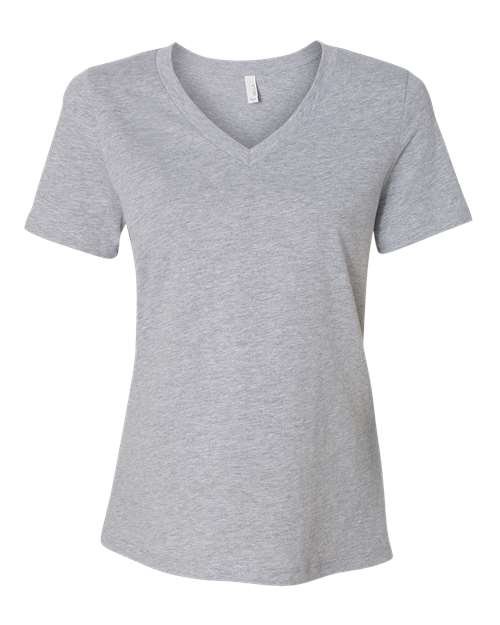 BELLA + CANVAS - Women's Relaxed Heather CVC V-Neck Tee - 6405CVC - Image 2