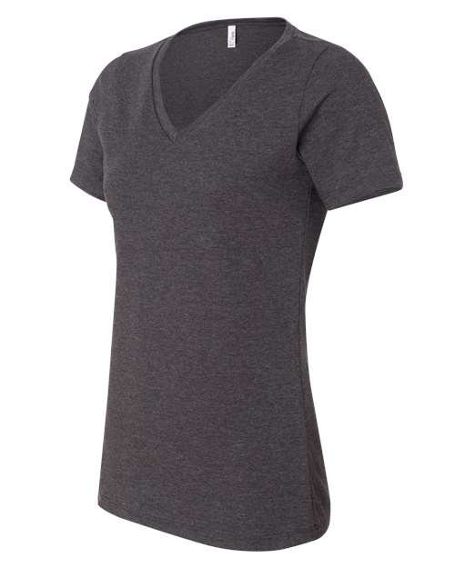 BELLA + CANVAS - Women's Relaxed Heather CVC V-Neck Tee - 6405CVC - Image 8