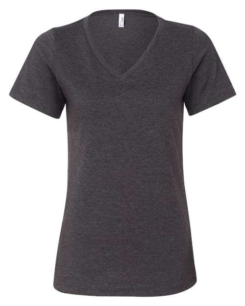 BELLA + CANVAS - Women's Relaxed Heather CVC V-Neck Tee - 6405CVC - Image 6