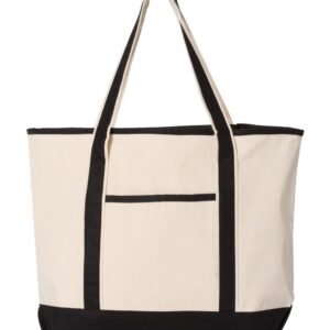 Q-Tees 34.6L Large Canvas Deluxe Tote - Q1500