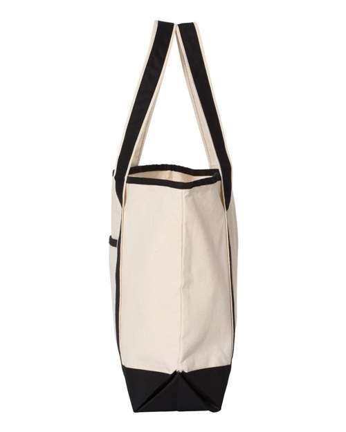 Q-Tees - 34.6L Large Canvas Deluxe Tote - Q1500 - Image 5