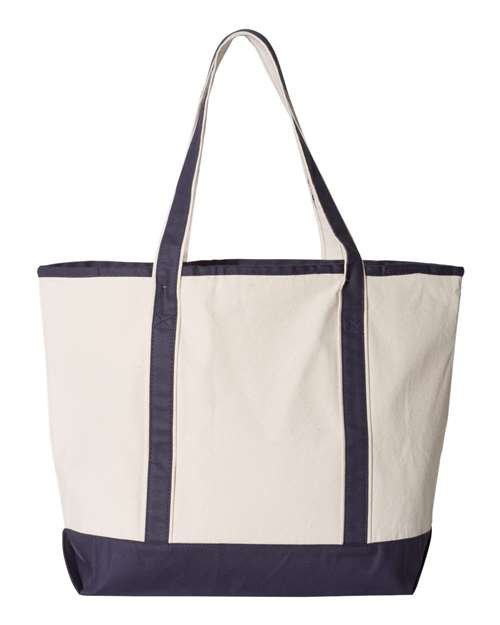 Q-Tees - 34.6L Large Canvas Deluxe Tote - Q1500 - Image 7