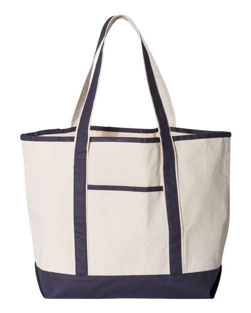 Q-Tees - 34.6L Large Canvas Deluxe Tote - Q1500 - Image 6