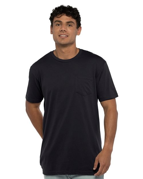 Next Level - Unisex Cotton Pocket Tee - 3605 - Image 3
