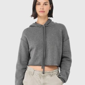 BELLA + CANVAS Women's Crop Hoodie Sweatshirt - 7502