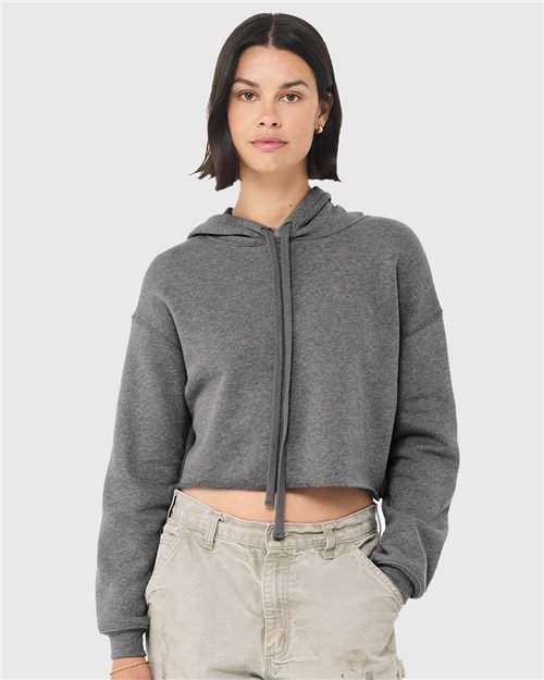 BELLA + CANVAS - Women's Crop Hoodie Sweatshirt - 7502 - Image 3