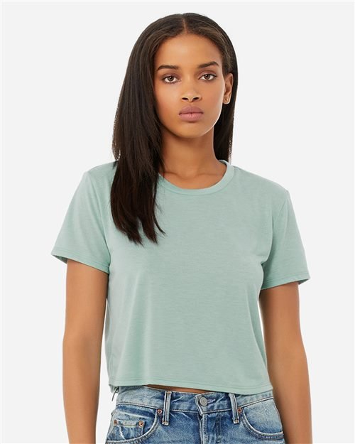 BELLA + CANVAS Women’s Flowy Crop Tee - 8882 - Image 3