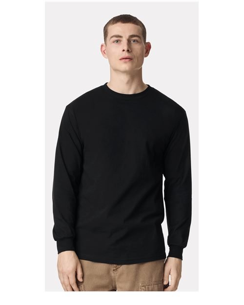 American Apparel - Unisex Heavyweight Cotton Long Sleeve Tee - 1304 - Image 6