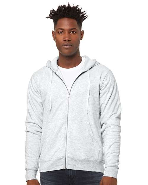 BELLA + CANVAS Unisex Sponge Fleece Full-Zip Hoodie Sweatshirt - 3739 - Image 6