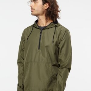 Independent Trading Co. - Unisex Lightweight Quarter-Zip Windbreaker Pullover Jacket - EXP54LWP