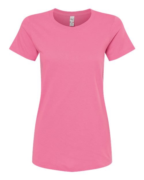 M&O - Women's Gold Soft Touch T-Shirt - 4810 - Image 2