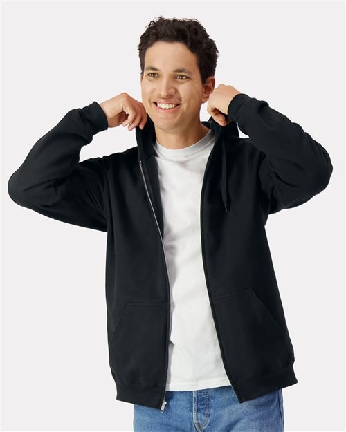 Gildan - Unisex Softstyle® Midweight Full-Zip Hooded Sweatshirt - SF600 - Image 3