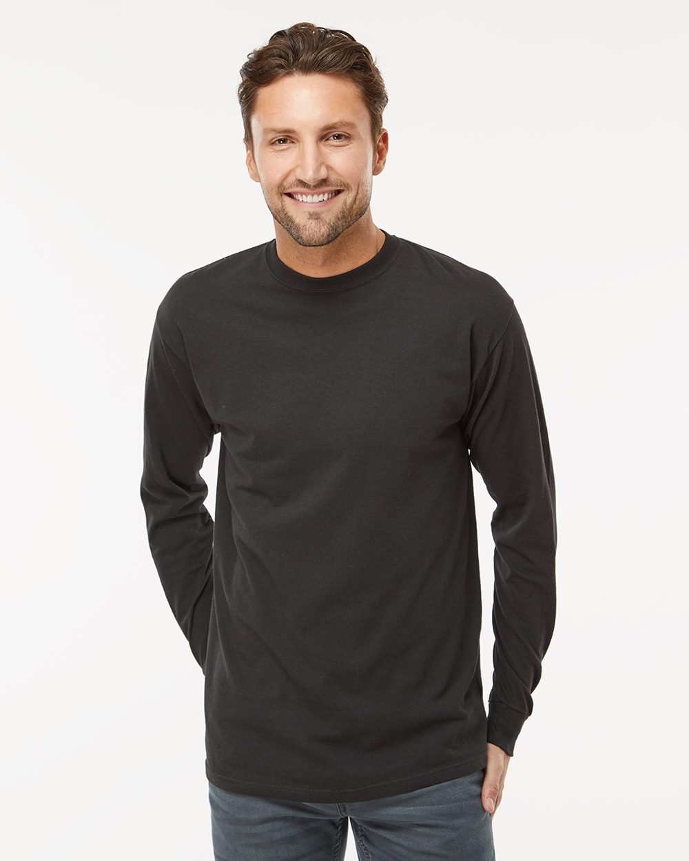 M&O Unisex Gold Soft Touch Long Sleeve T-Shirt - 4820
