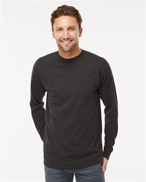 M&O Unisex Gold Soft Touch Long Sleeve T-Shirt - 4820 - Image 3