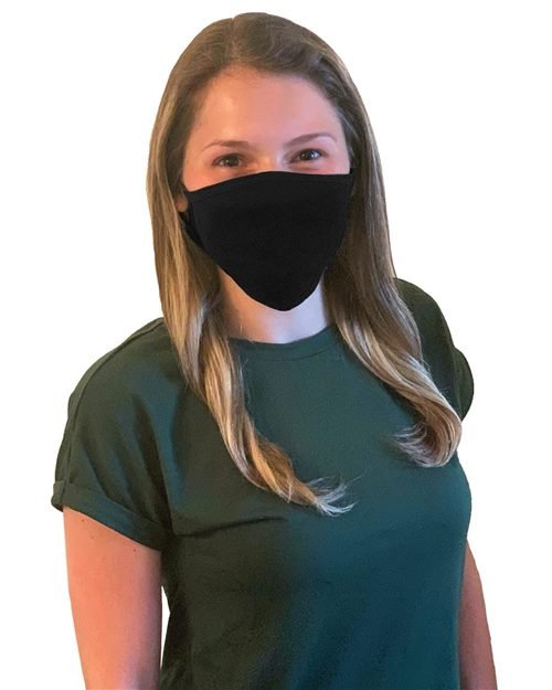 M&O 100% Cotton Antimicrobial Triple Layer Adjustable Mask - 1004 - Image 3