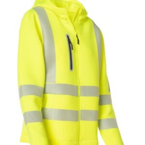 Forcefield Women's Lime Technical Safety Zip-Up Softshell Hoodie