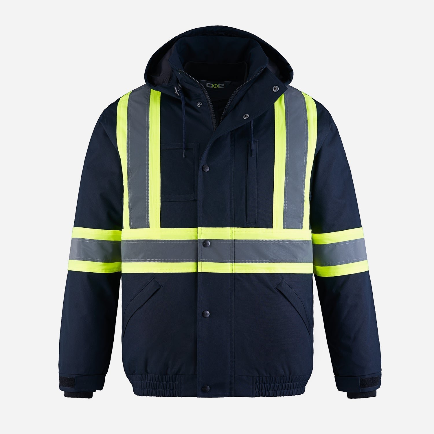 L01277 - Peterbuilt - Hi-Vis 3in1 Bomber Jacket w/ Detachable Hood - Image 13