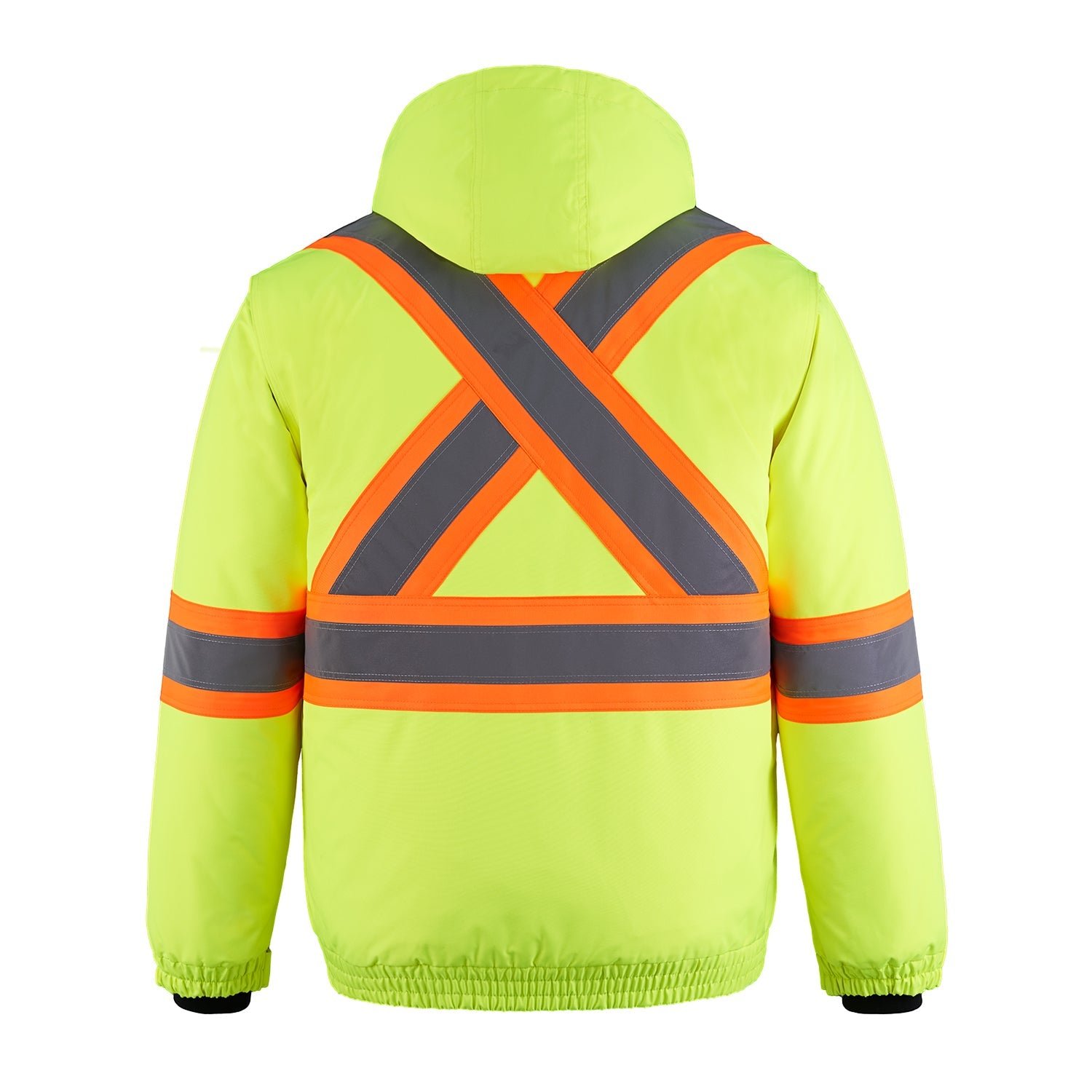 L01277 - Peterbuilt - Hi-Vis 3in1 Bomber Jacket w/ Detachable Hood - Image 10