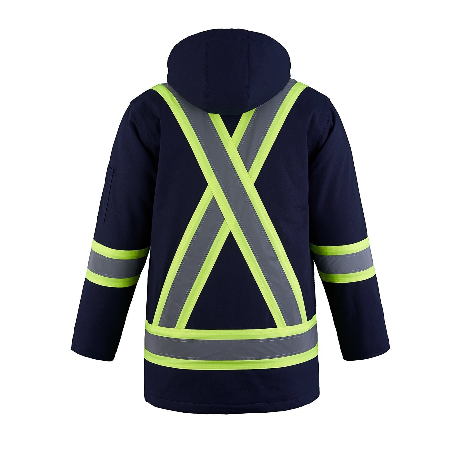 L01292 - Kingpin - Cotton Canvas Hi-Vis Insulated Parka w/ Detachable Hood - Image 6