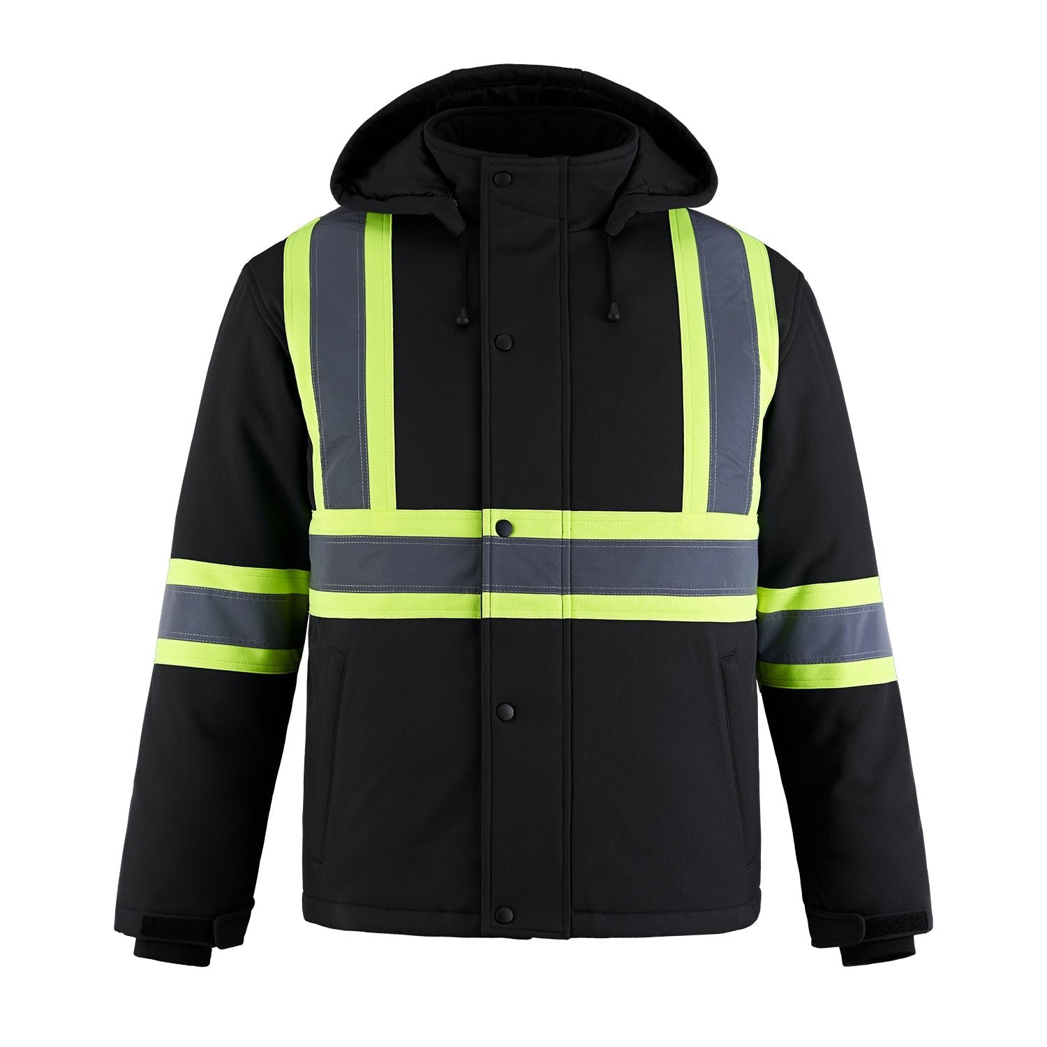 L01310 - Freightliner - Hi-Vis Insulated Softshell w/ Detachable Hood - Image 6