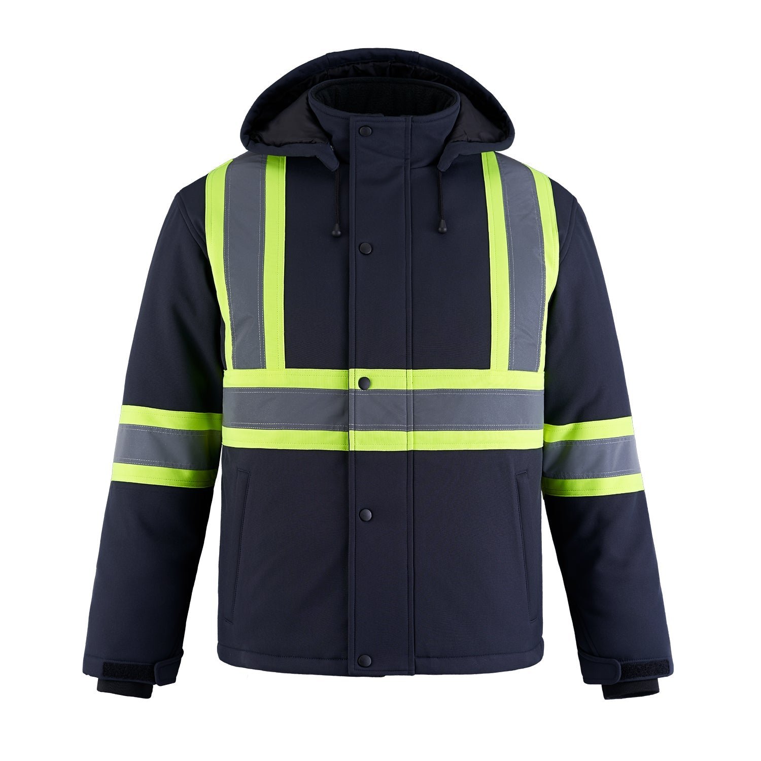L01310 - Freightliner - Hi-Vis Insulated Softshell w/ Detachable Hood - Image 8