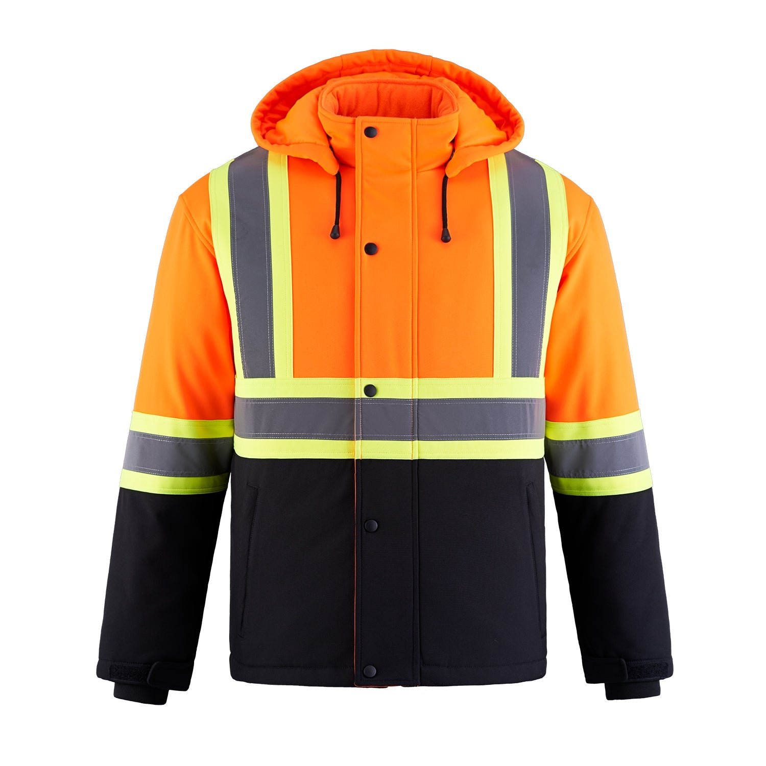 L01310 - Freightliner - Hi-Vis Insulated Softshell w/ Detachable Hood