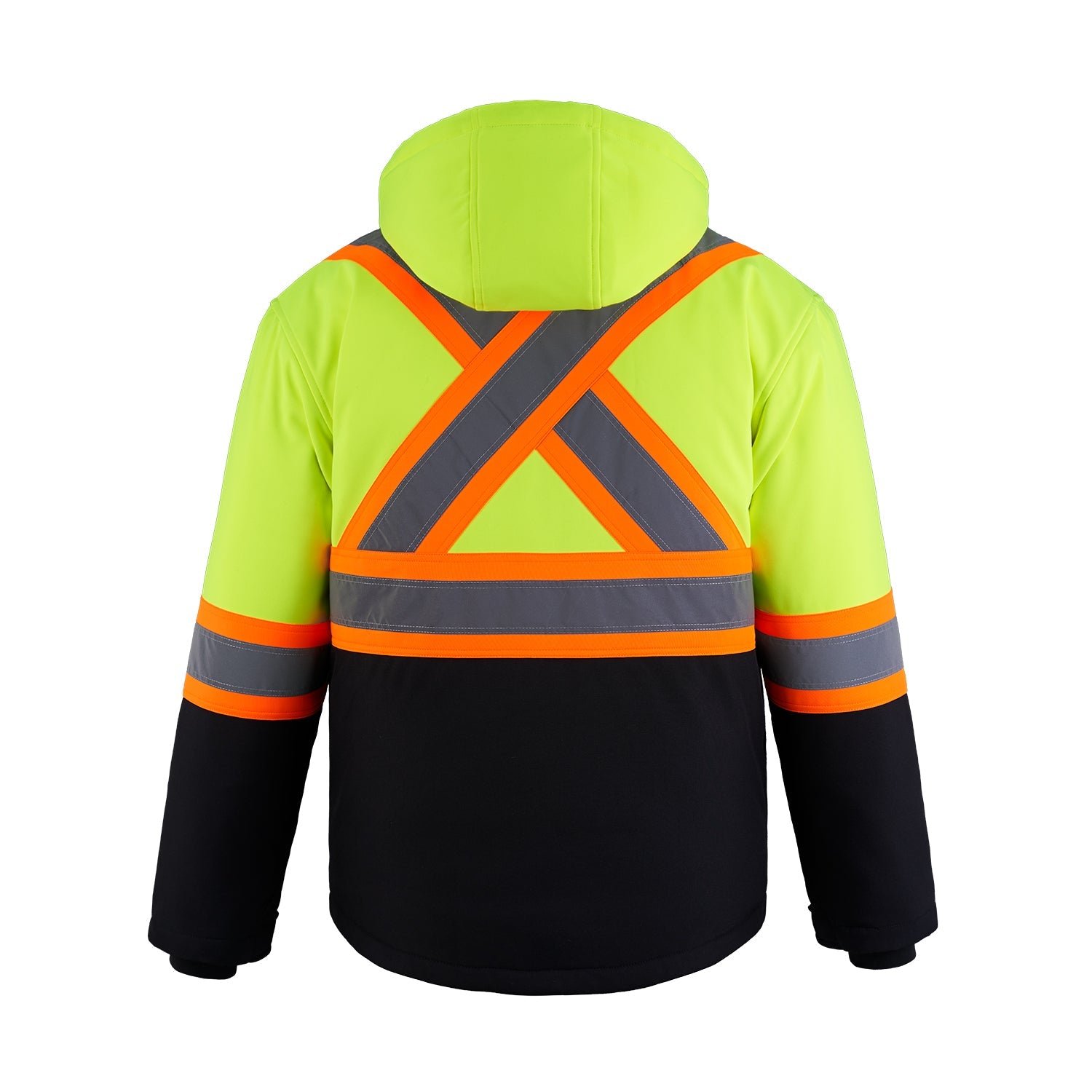 L01310 - Freightliner - Hi-Vis Insulated Softshell w/ Detachable Hood - Image 5