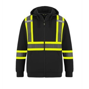 L01380 - Infinity - Hi-Vis  Full Zip Hooded Sweatshirt w/ Detachable Hood