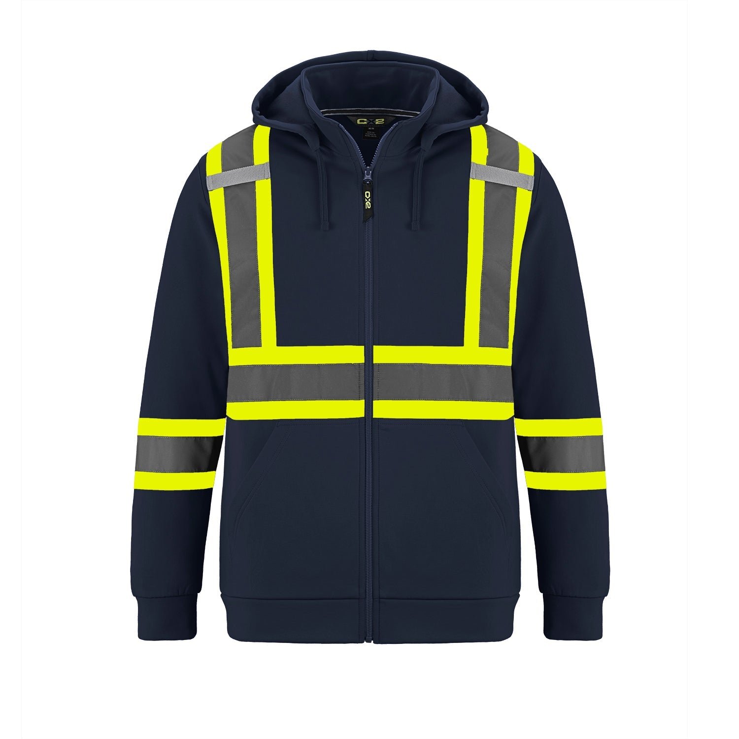 L01380 - Infinity - Hi-Vis Full Zip Hooded Sweatshirt w/ Detachable Hood - Image 8