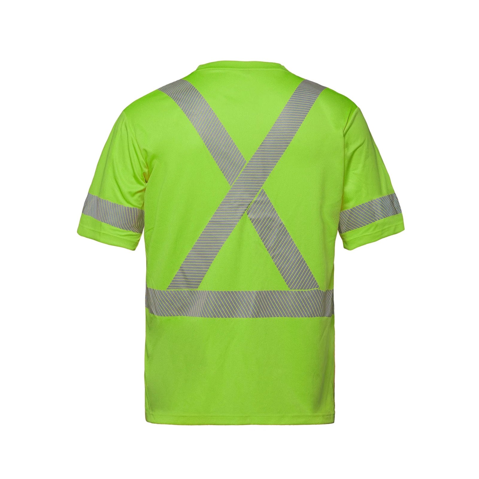 S05980 - LUMEN - Hi-VIS T-shirt with Segmented Stripes - Image 3