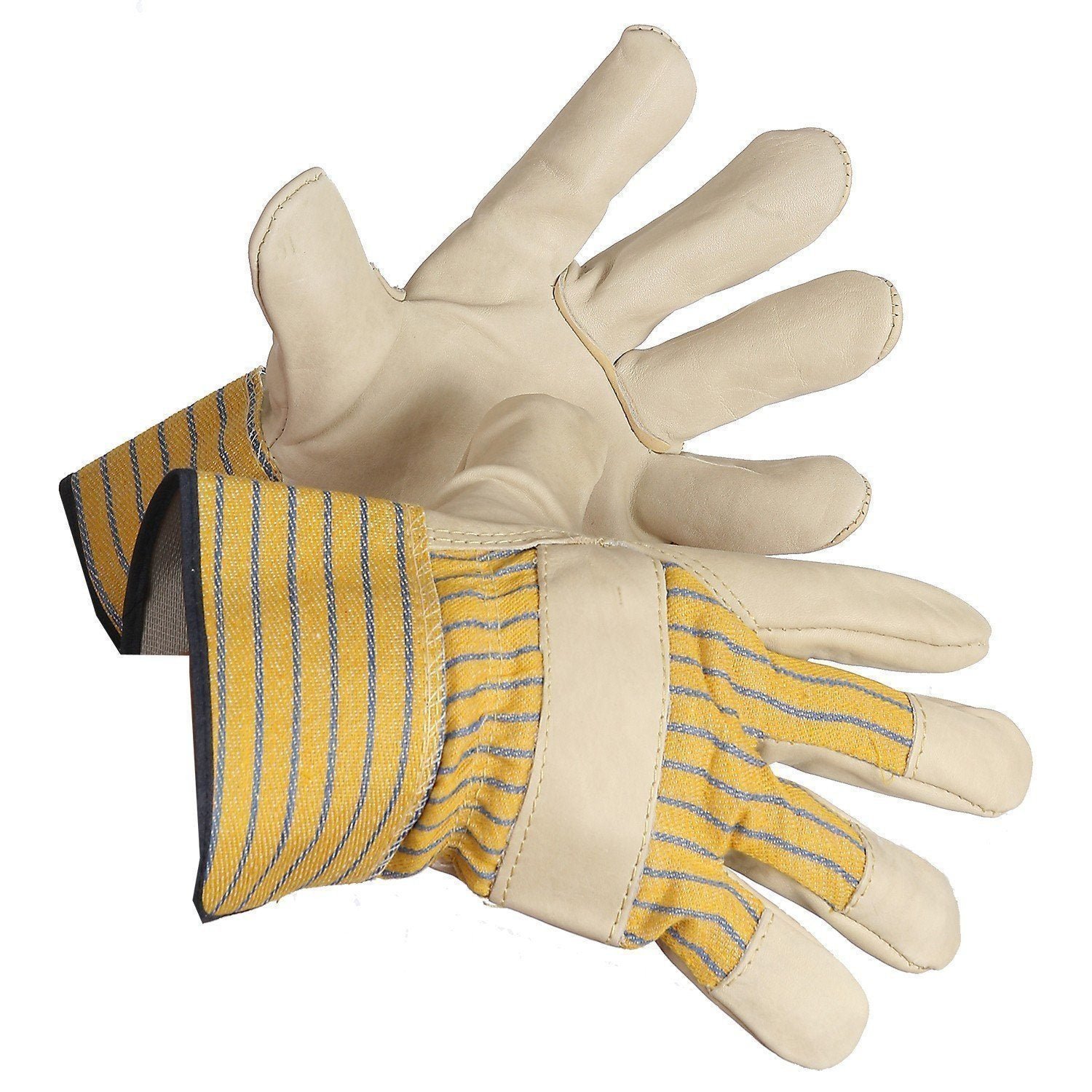 Forcefield Grain Leather Work Glove, Lined Palm