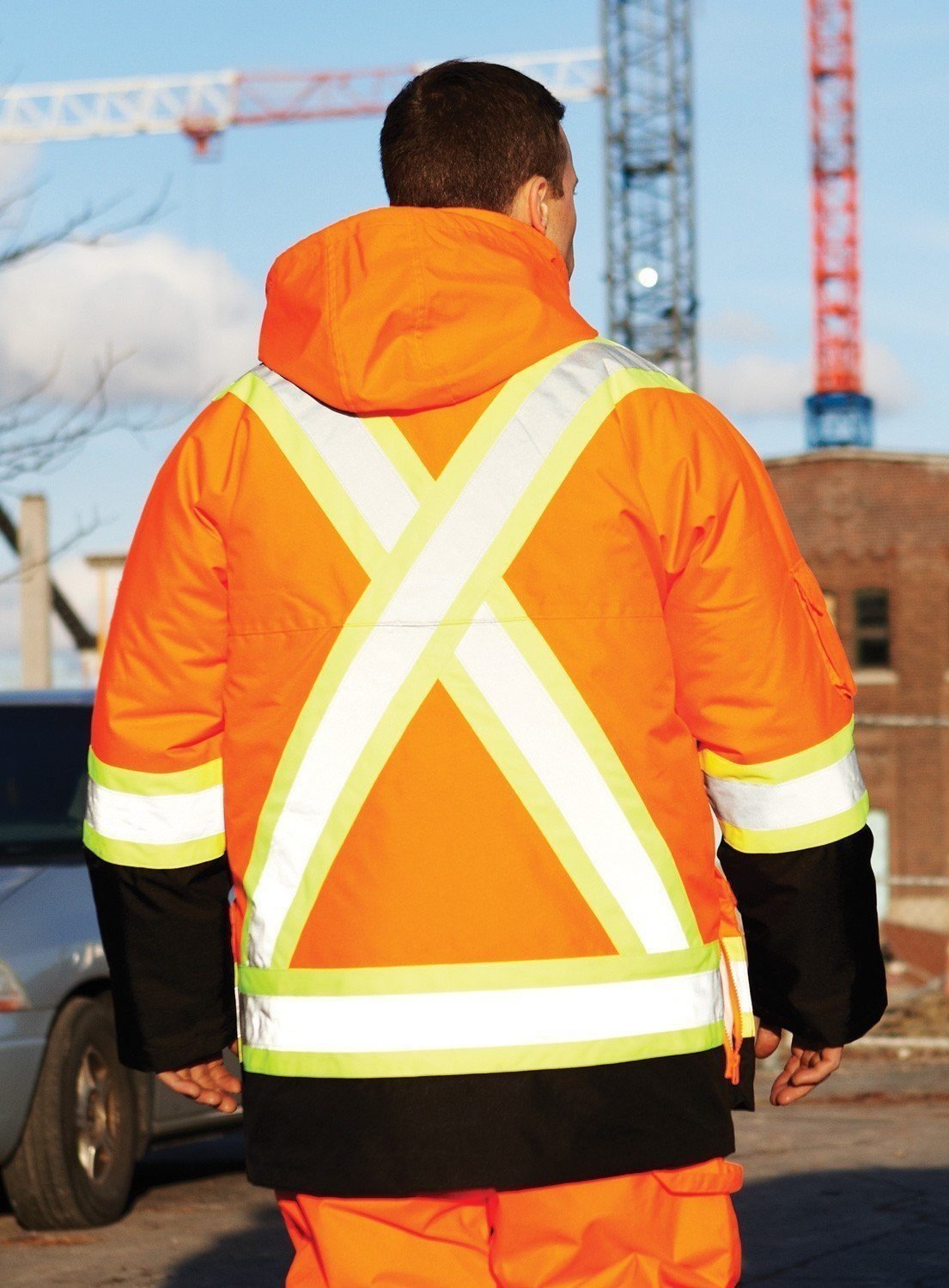 Forcefield Hi Vis Safety Winter Cargo Parka - Image 2