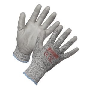 Forcefield Level 3 Cut Resistant Gloves, HPPE, Polyurethane Palm Coated