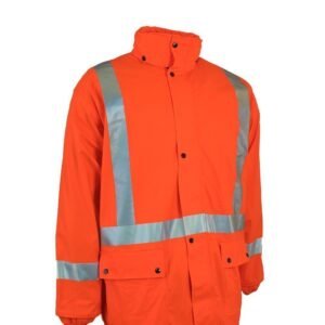 Forcefield Lightweight Fire Resistant (FR) Hi Vis Safety Rain Jacket