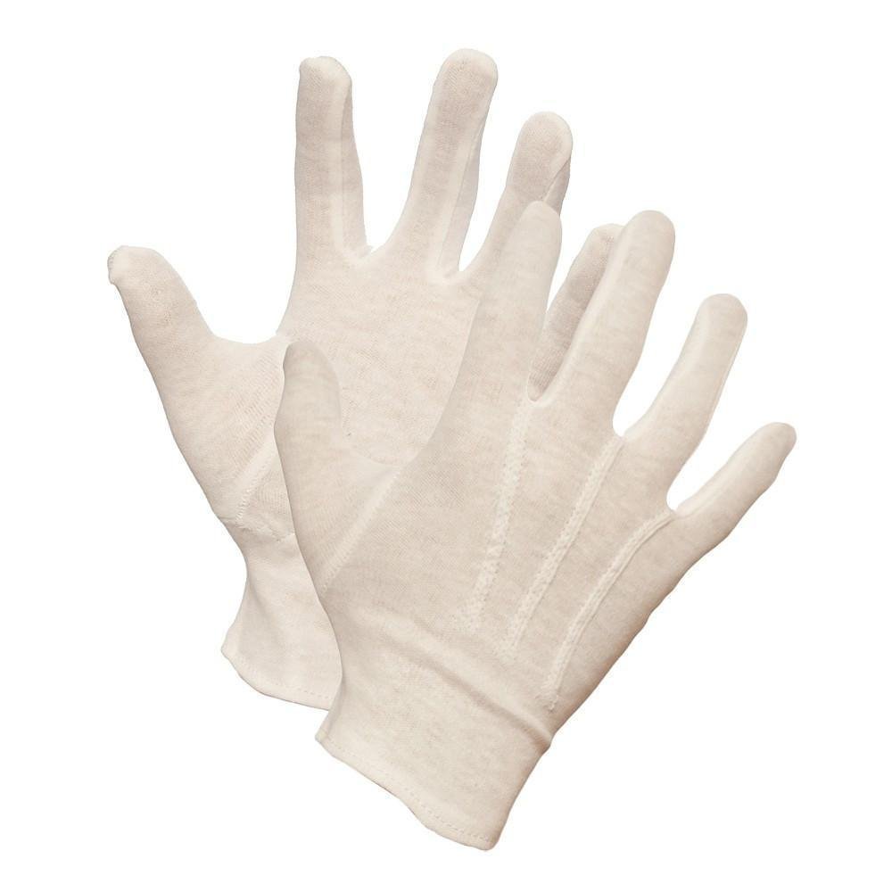 Forcefield "Parade" Cotton Gloves, Knit-Wrist