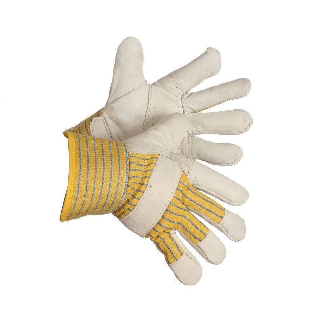 Forcefield "Pile Driver" Pile Lined Grain Leather Patch Palm Work Glove