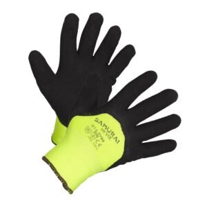 Forcefield "Samurai Hi-Viz" Insulated and 3/4 Nitrile Coated High Performance Work Gloves