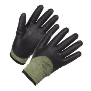 Forcefield "Samurai Jade" Level 5 Cut Resistant, Insulated and 3/4 Nitrile Coated High Performance Work Glove