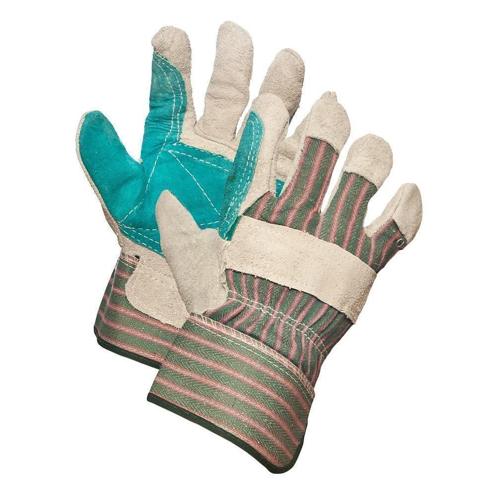 Forcefield Split Leather Double Palm Work Gloves